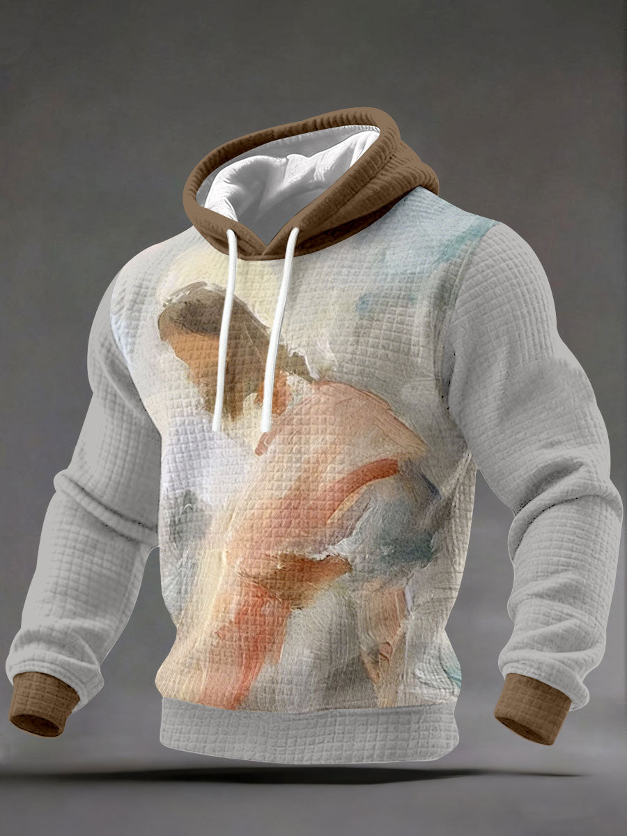 Men's Jesus Print Hoodies