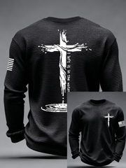Men's I Left It In The Water Cross Waffle Long Sleeve T-Shirt