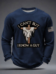 Men's I Can't But I Know A Guy Waffle Long Sleeve T-Shirt