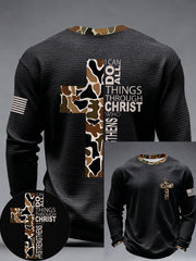 Men's Philippians 4:13 Waffle T-Shirts
