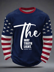 Men's THe Way  The Truth The Light Waffle Long Sleeve T-Shirt