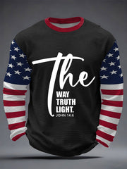 Men's THe Way  The Truth The Light Waffle Long Sleeve T-Shirt
