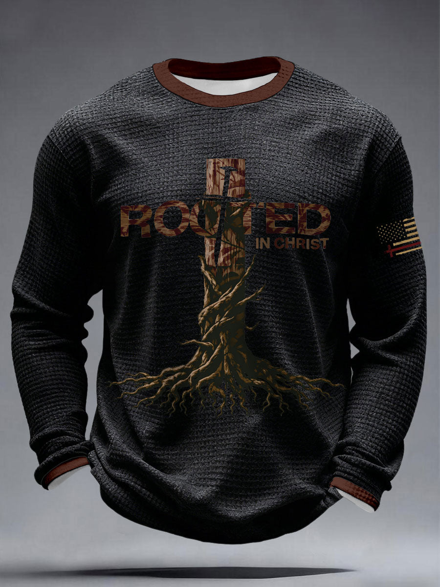 Men's Rooted in Christ Waffle T-Shirts