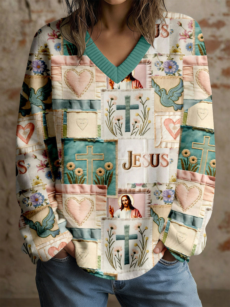 Women's Jesus cross Christian tops