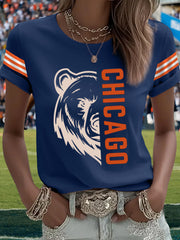 Women's Football Fans Lovers Gameday Casual Tee