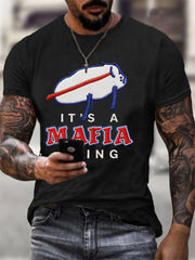 Men's It’s A Mafia Thing Football Fans Gameday Casual Tee