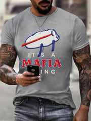 Men's It’s A Mafia Thing Football Fans Gameday Casual Tee