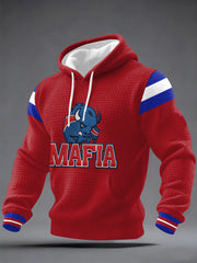 Men's Bills Mafia Football Fans Gameday Casual Checkered Hoodie