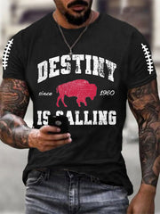 Men's Football Fans Lovers Gameday Casual Tee