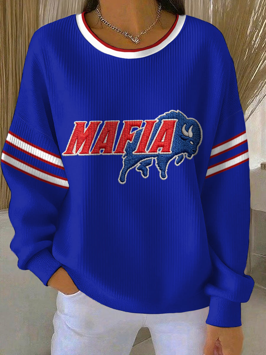 Women's Bills Mafia Football Fans Gameday Casual Sweatshirt