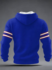 Men's Bills Mafia Football Fans Gameday Casual Checkered Hoodie