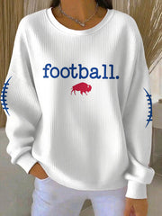 Women's Buffalo Football Lover Printed Sweatshirt