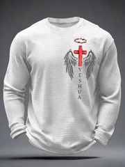 Men's Faith Print Waffle Long Sleeve T-Shirt
