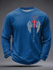 Men's Faith Print Waffle Long Sleeve T-Shirt