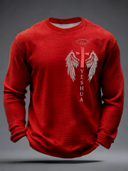 Men's Faith Print Waffle Long Sleeve T-Shirt