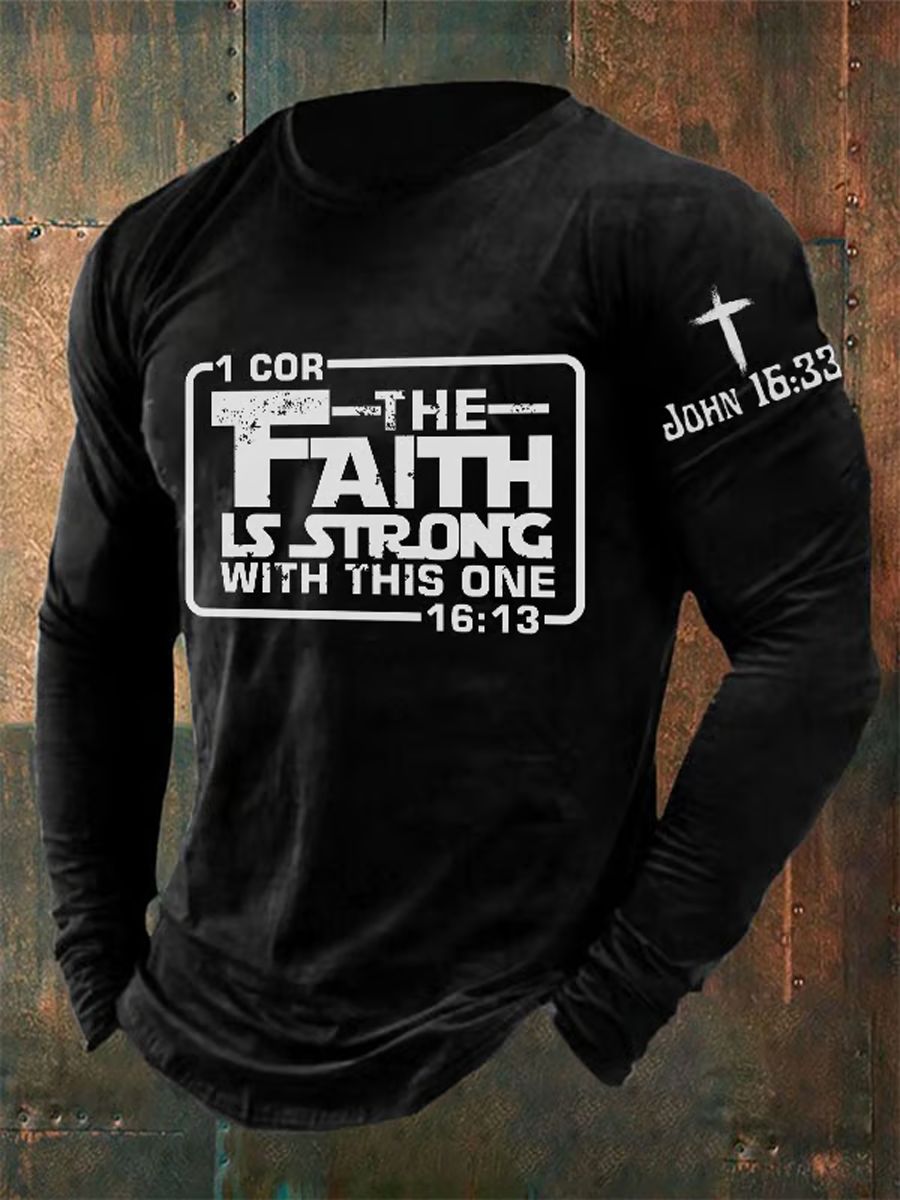 Men's Vintage Jesus Faith Round Neck sweater
