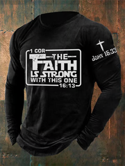 Men's Vintage Jesus Faith Round Neck sweater