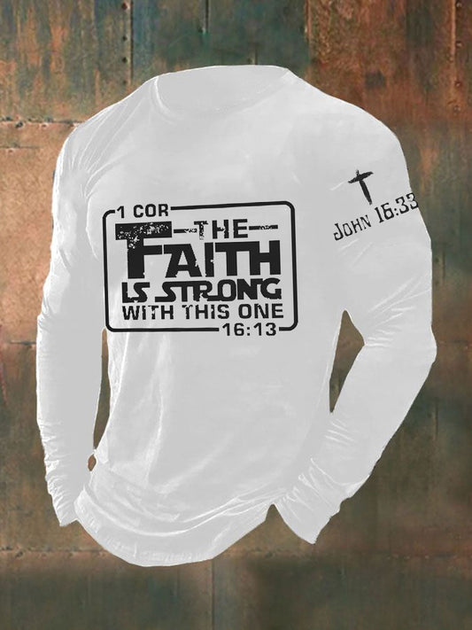 Men's Vintage Jesus Faith Round Neck sweater