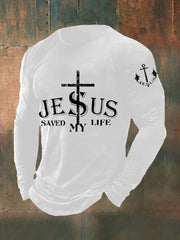 Men's Vintage Jesus Faith Round Neck sweater