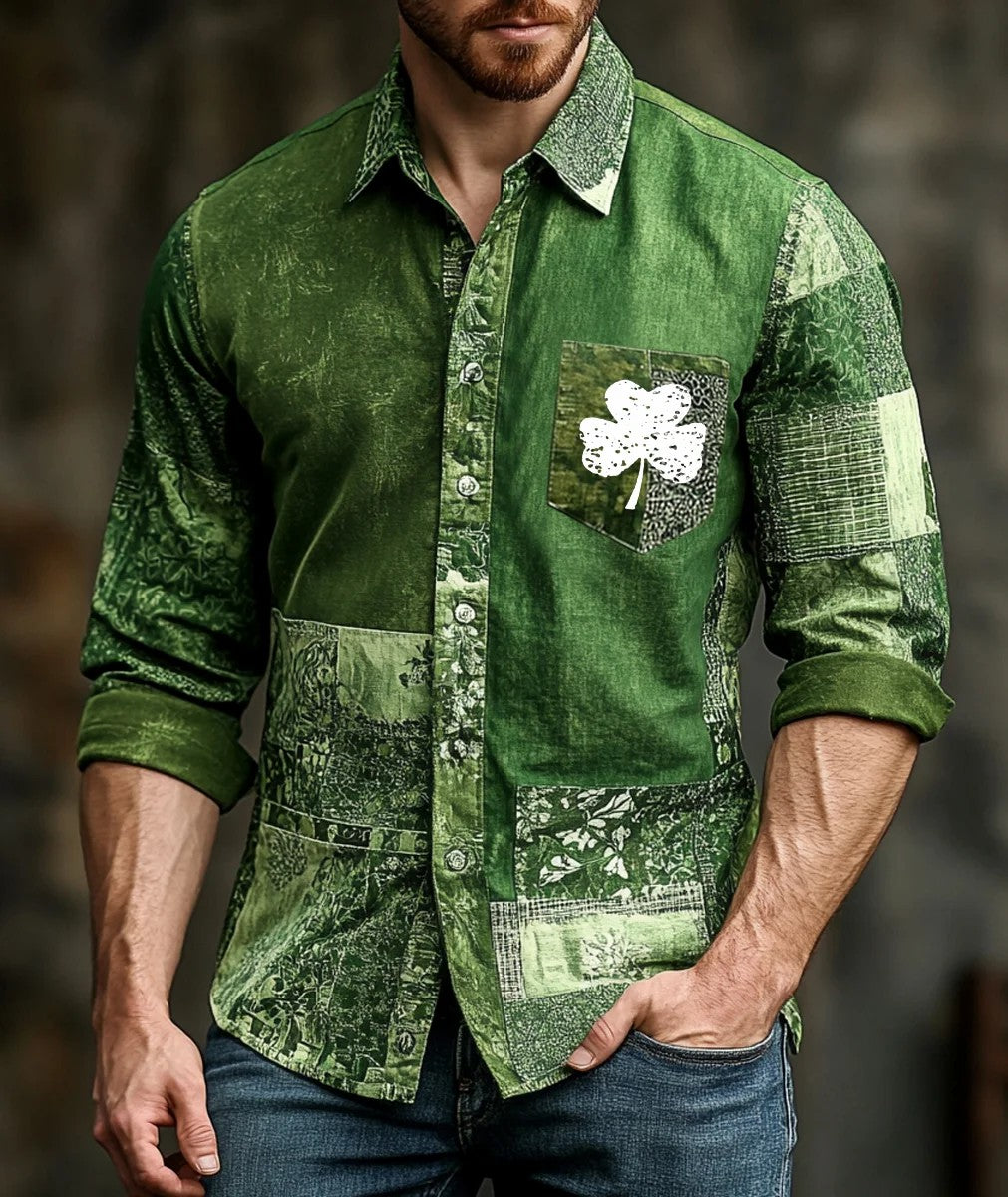Men's St. Patrick's Day Printed Shirt