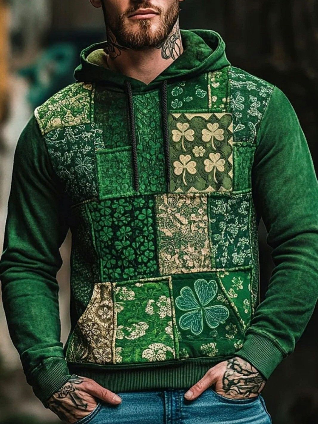 Men's St. Patrick's Day Printed Hoodie