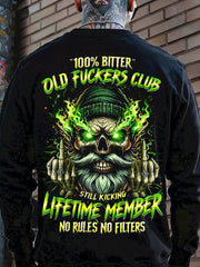 Men's Old Fuckers Club Printed Casual Sweatshirt