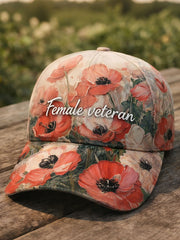 Veteran Floral Unisex Hats