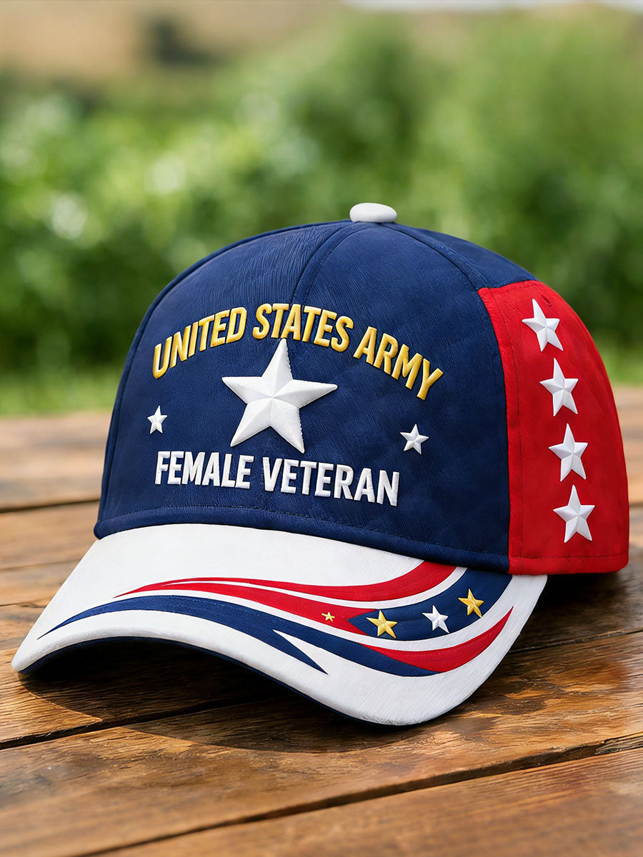 United States Army female veteran unisex hats