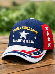 United States Army female veteran unisex hats