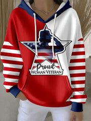 Women's Proud Woman Veteran Hoodies