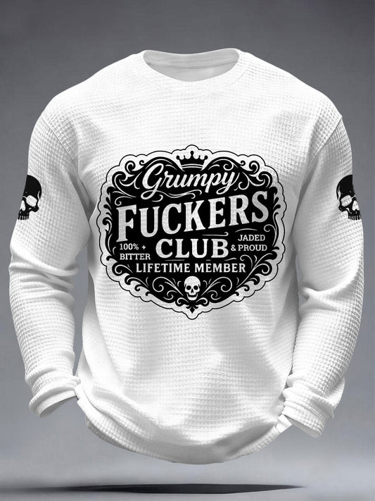 Men's Grumpy Fuckers Club Waffle T-Shirts