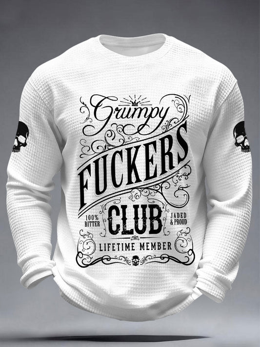 Men's Grumpy Fuckers Club Waffle T-Shirts