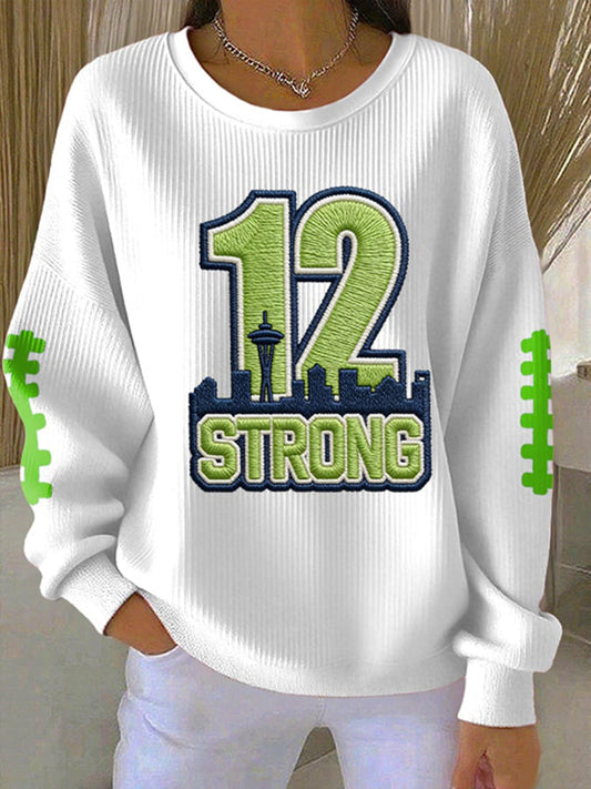 Women's American football sweatshirt