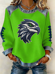 Women's American football sweatshirt