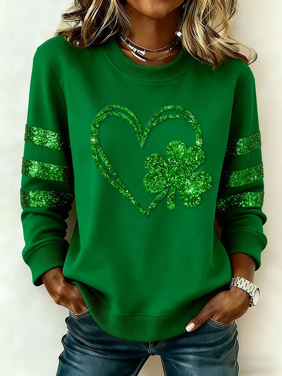 Women's St. Patrick's Day Print Sweatshirt