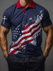 Men's American Flag Faith Tops