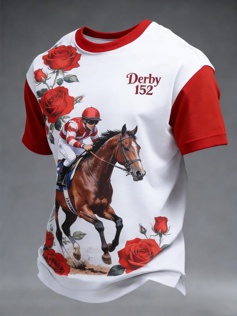 Men's Derby Horse Racing 2026 Print t-shirt