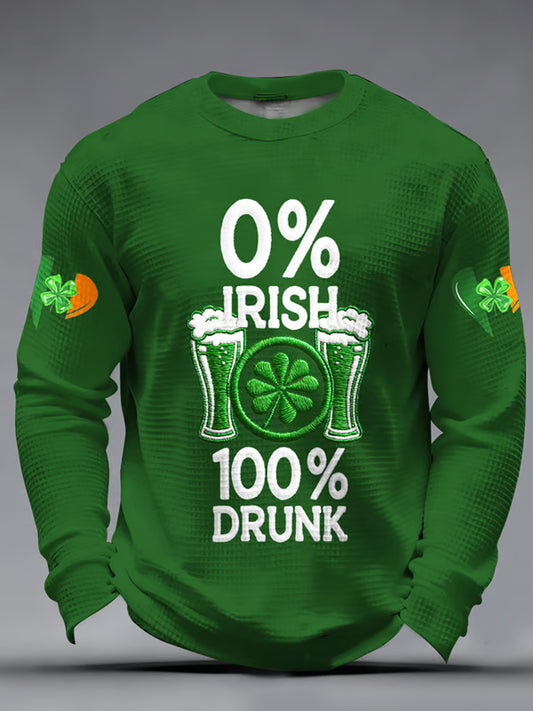 Men's St. Patrick's Day Waffle Top