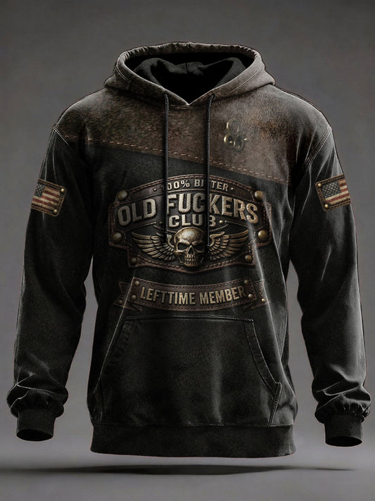 Men's Old Fuckers Club Vintage Hoodies