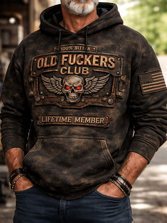 Men's Old Fuckers Club Vintage Hoodies
