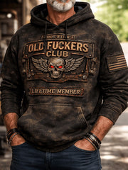 Men's Old Fuckers Club Vintage Hoodies