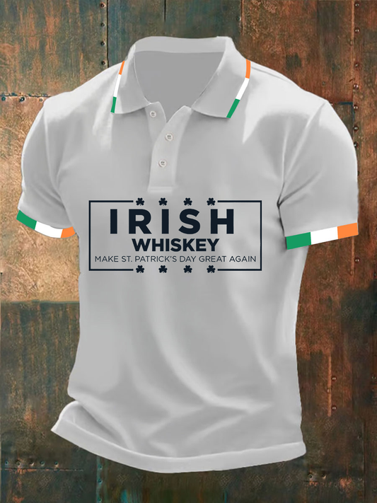 Men's Irish Whiskey Make St. Patrick's Day Great Again Shirt