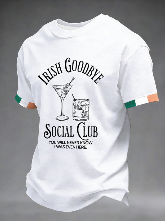 Men's Irish Goodbye Social Club Printed T-shirt