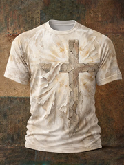 Men's Faith Cross Print short sleeve t-shirt
