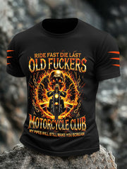 Men's 'Ride Fast Die Last Old Fuckers' T-Shirts