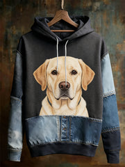 Men's Retro Animal Oversized Drop-Shoulder Hoodie