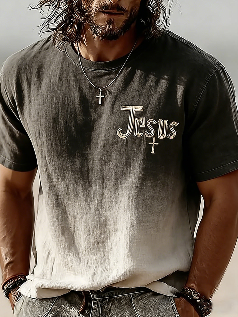 Men's Christian Faith Cross Short Sleeve T-shirt