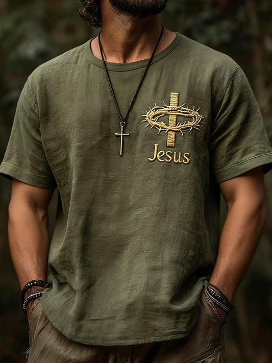 Men's Christian Faith Cross Short Sleeve T-shirt