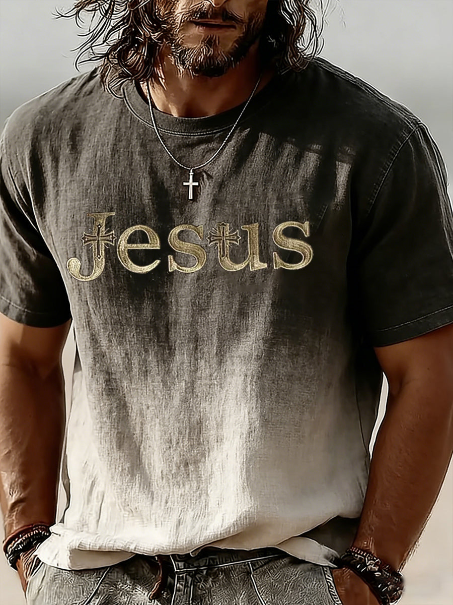 Men's Christian Faith Cross Short Sleeve T-shirt