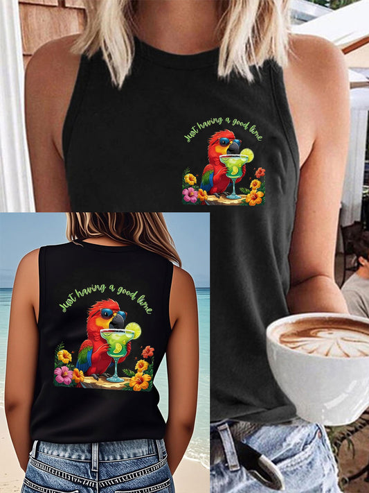 Women's having a good lime Vests